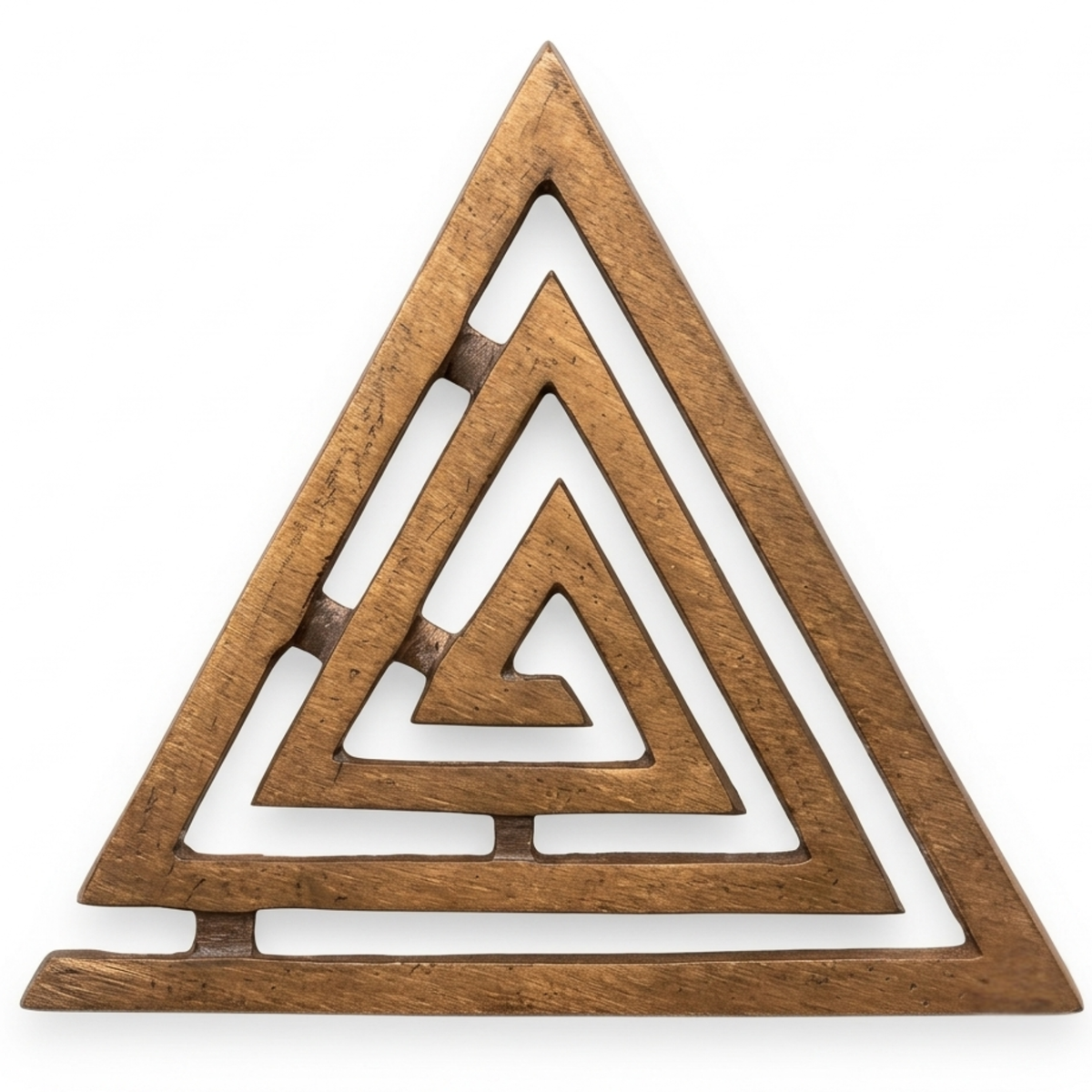 Copper Triangle Helix – Vastu Remedy for South-East Direction Correction | Kitchen & Main Door Balance | 4 & 6 Inch