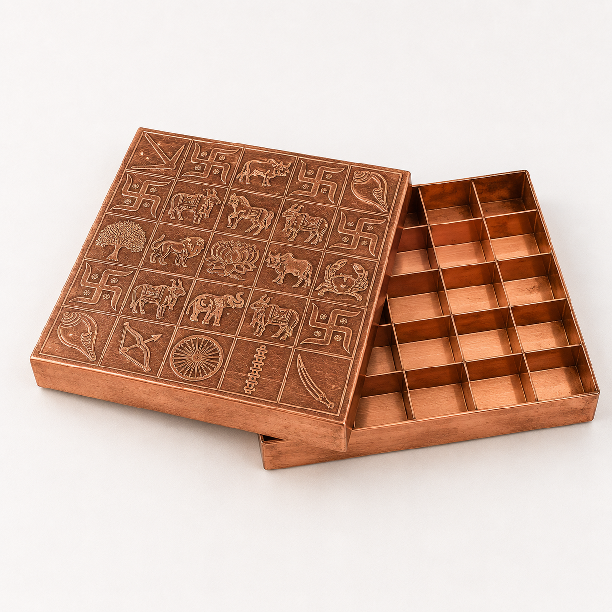 Pure Copper Manjusha Box | Vastu Remedy for Grid Correction & Energy Balancing | 6–9 Inch | 450–1100 g