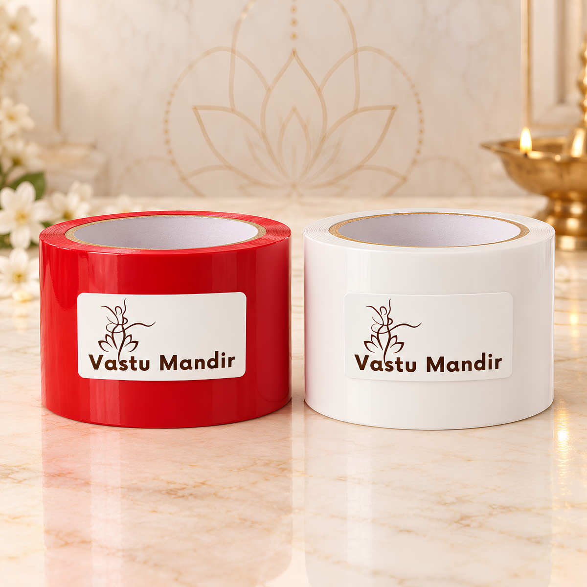 Vastu Waterproof Multicolor Tape – Vastu Remedy for Entrance & Toilet Defects | Ideal for Quick Zone Corrections | 1-4 Inch Wide Options | 16 Meter | 2 Rolls