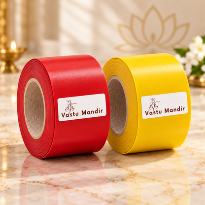 Vastu Waterproof Multicolor Tape – Vastu Remedy for Entrance & Toilet Defects | Ideal for Quick Zone Corrections | 1-4 Inch Wide Options | 16 Meter | 2 Rolls