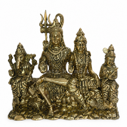 Shiv Parivar Brass Idol | Family Harmony & Vastu Remedy - Vastu Mandir