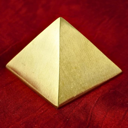 vastu mandir Pyramids, vastu mandir brass pyramid, single layer brass pyramid for home and office, brass pyramid for vastu