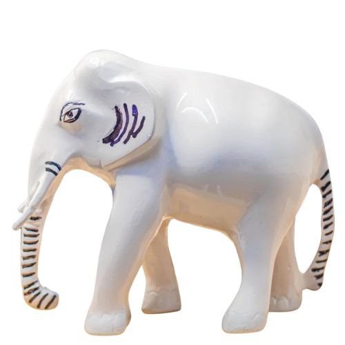 vastu mandir White elephant, Vastu brass elephant, white elephant for table showpiece, elephant for home and office, home decoration and showpiece