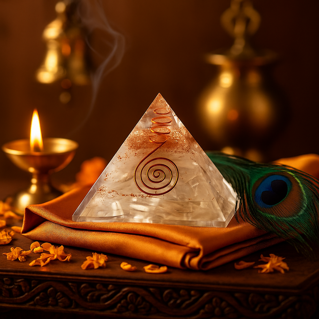 Reiki Crystal Pyramid – Healing & Vastu Harmony