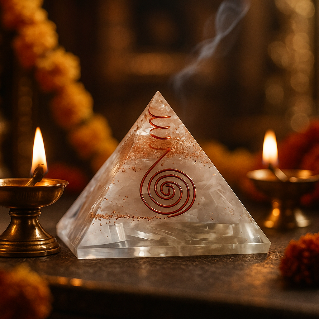 Reiki Crystal Pyramid – Healing & Vastu Harmony