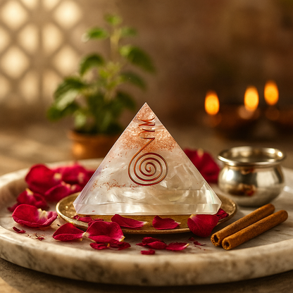 Reiki Crystal Pyramid – Healing & Vastu Harmony