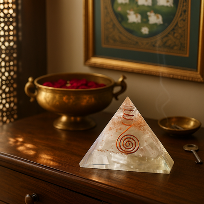 Reiki Crystal Pyramid – Healing & Vastu Harmony