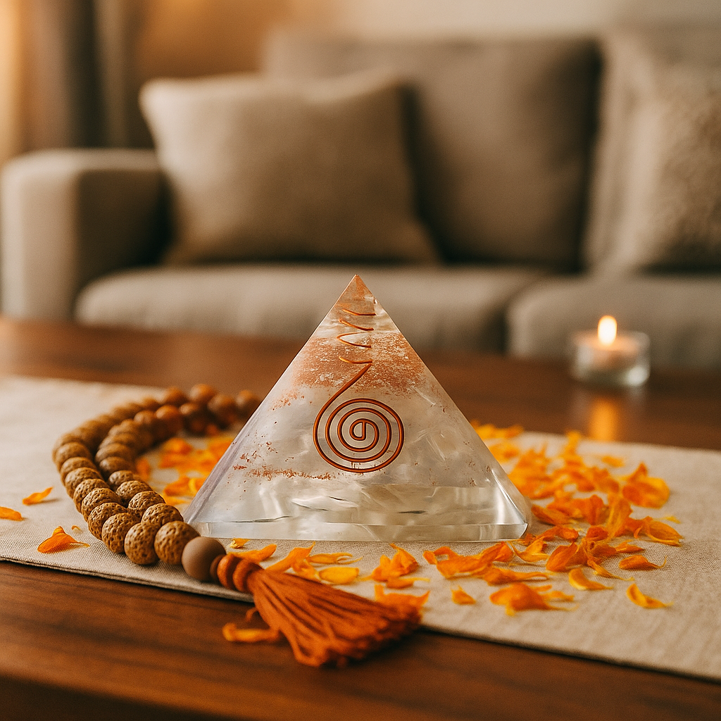 Reiki Crystal Pyramid – Healing & Vastu Harmony