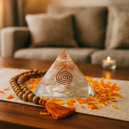 Reiki Crystal Pyramid – Healing & Vastu Harmony