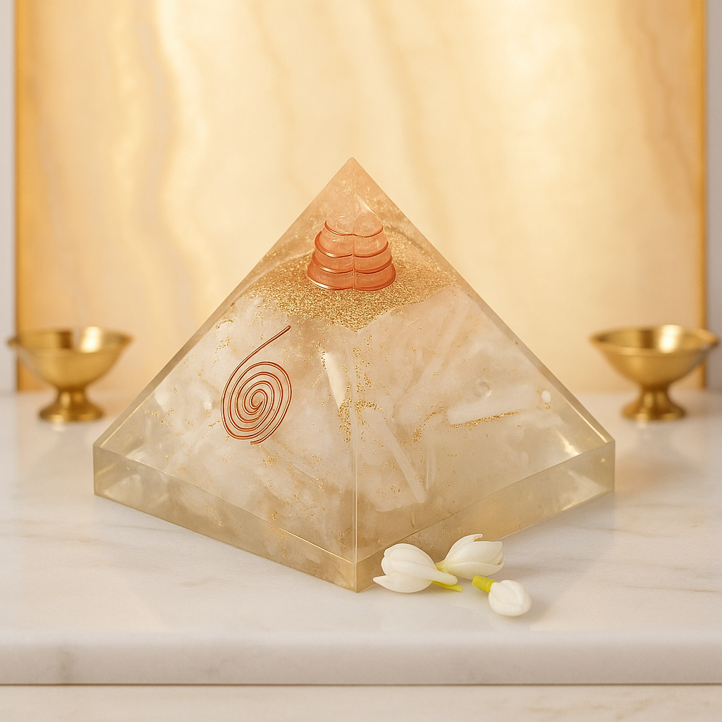 Reiki Crystal Pyramid – Healing & Vastu Harmony