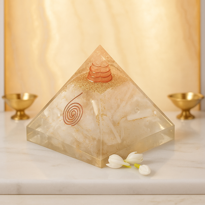 Reiki Crystal Pyramid – Healing & Vastu Harmony