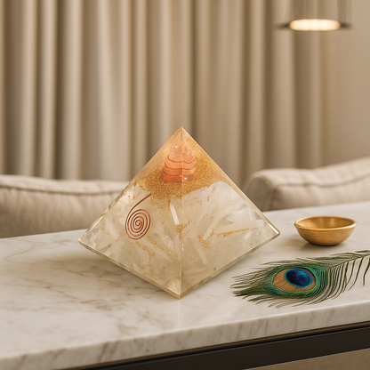 Reiki Crystal Pyramid – Healing & Vastu Harmony
