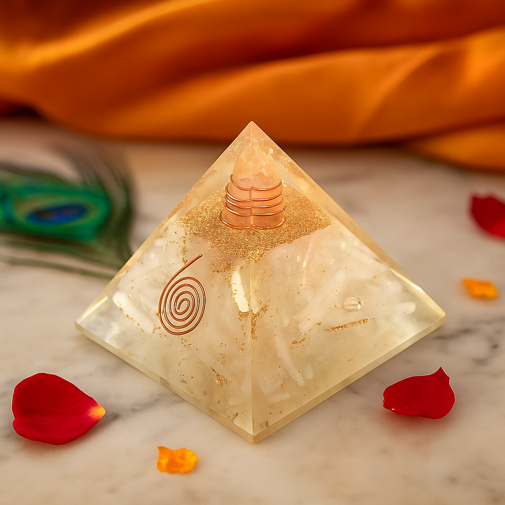 Reiki Crystal Pyramid – Healing & Vastu Harmony