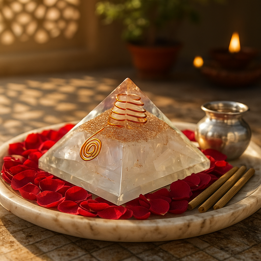 Reiki Crystal Pyramid – Healing & Vastu Harmony