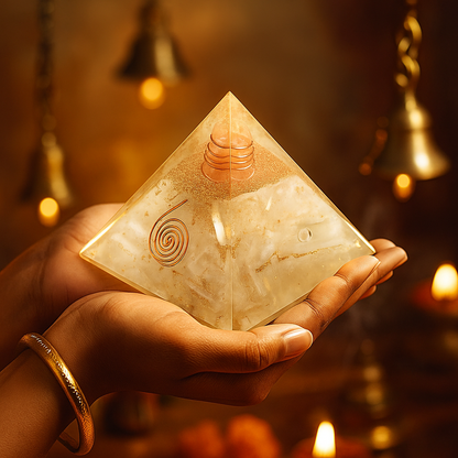 Reiki Crystal Pyramid – Healing & Vastu Harmony