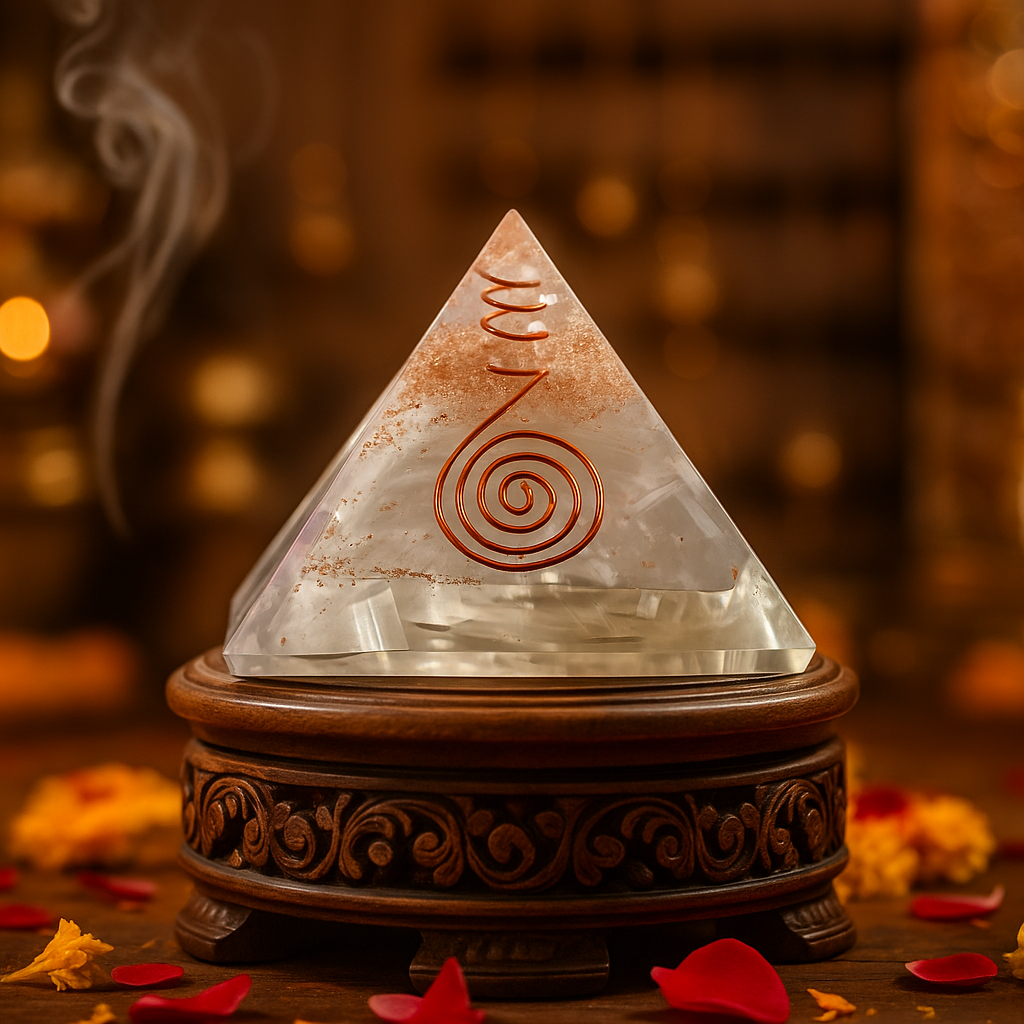 Reiki Crystal Pyramid – Healing & Vastu Harmony