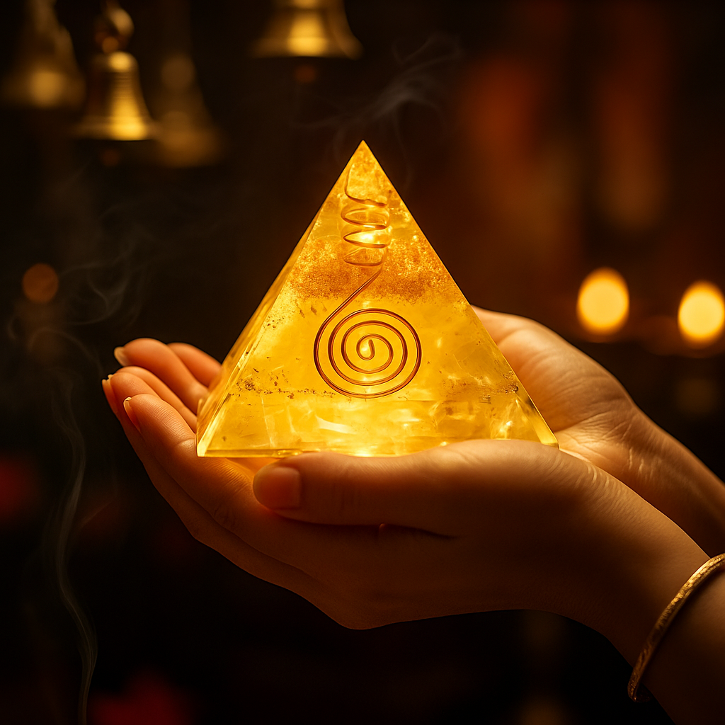 Reiki Crystal Pyramid – Healing & Vastu Harmony