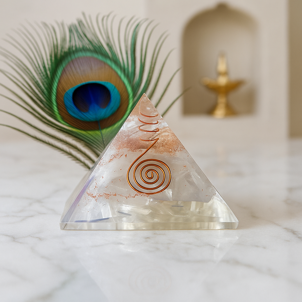 Reiki Crystal Pyramid – Healing & Vastu Harmony