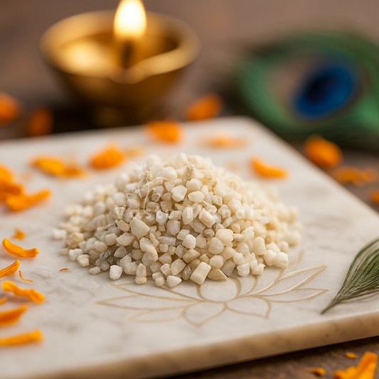 Natural White Calcite Crystal Chips  Vastu remedy