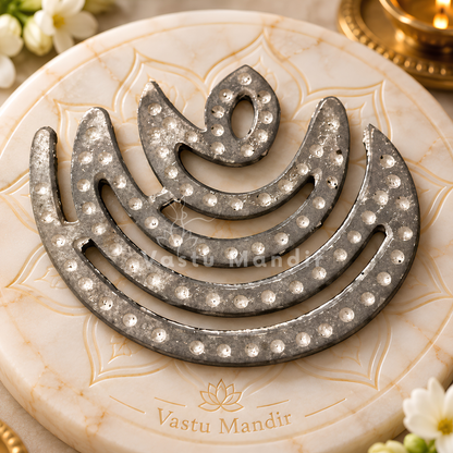Zinc Moon Helix – Vastu Remedy for North-East Direction Correction | Water Element Harmony | 4 & 6 Inch