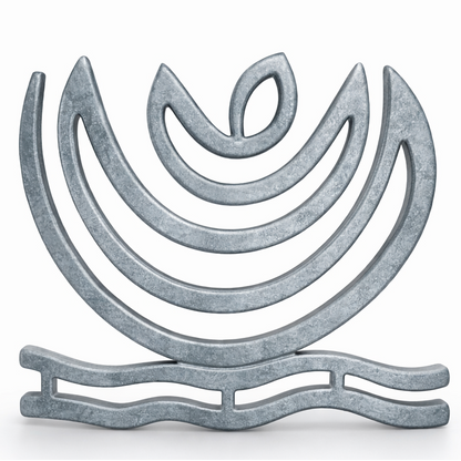 Zinc Plain Helix with curved design on a white background