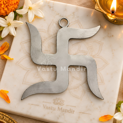 Zinc Swastik – Vastu Remedy for Rust-Resistant Protection | Home/Office Energy Balance | 6 & 9 Inch