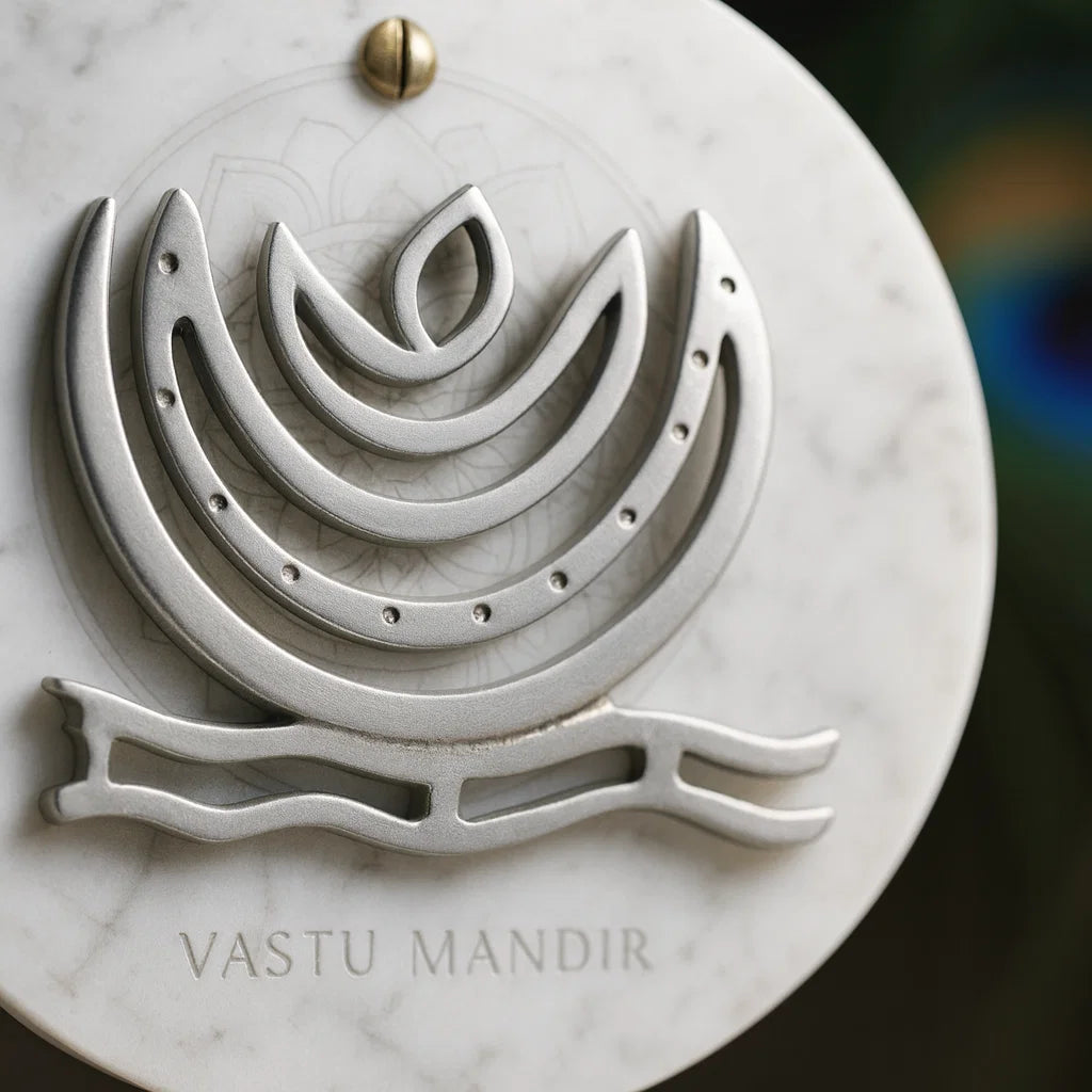 Zinc Plain Helix on a marble surface with 'VASTU MANDIR' branding.