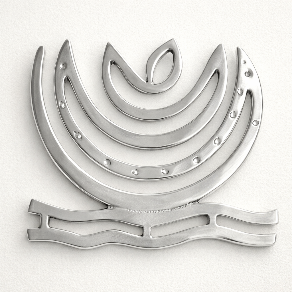 Zinc Plain Helix on a white background