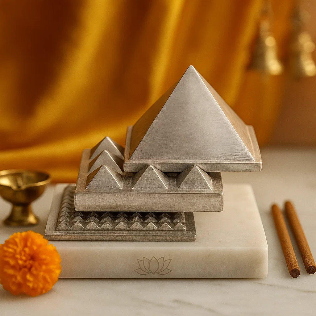 Trinity Shakti – Aluminium Vastu Pyramid Set