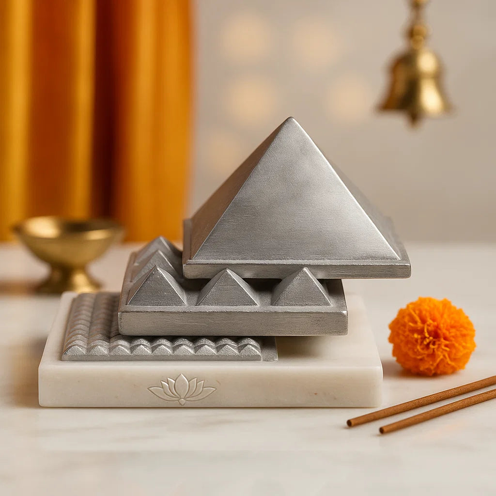 Trinity Shakti – Aluminium Vastu Pyramid Set