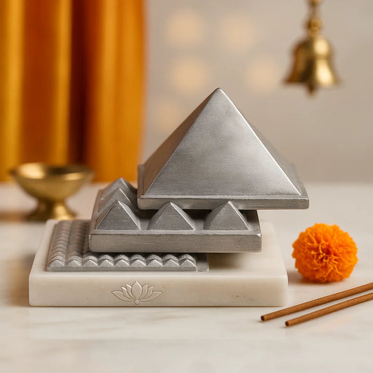 Trinity Shakti – Aluminium Vastu Pyramid Set