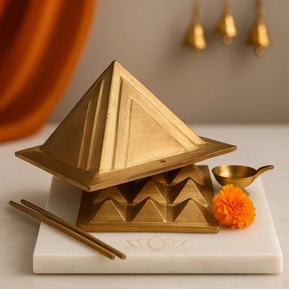 Sumeru Prasad – Copper Vastu Pyramid Plate