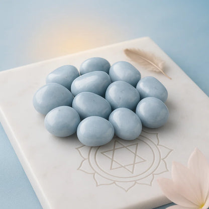 Divya Doot – Angelite Healing Stones