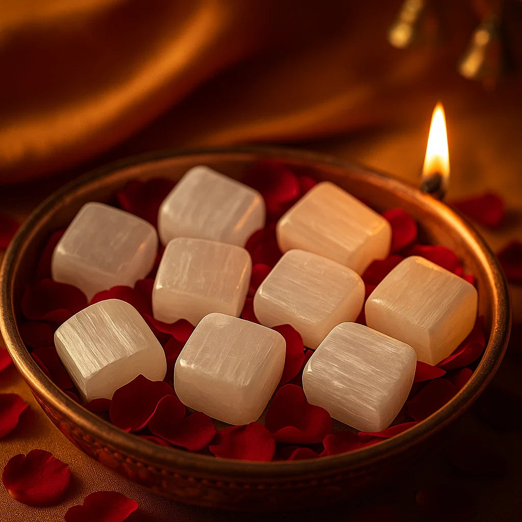 Shuddhi Selenite Healing Stones