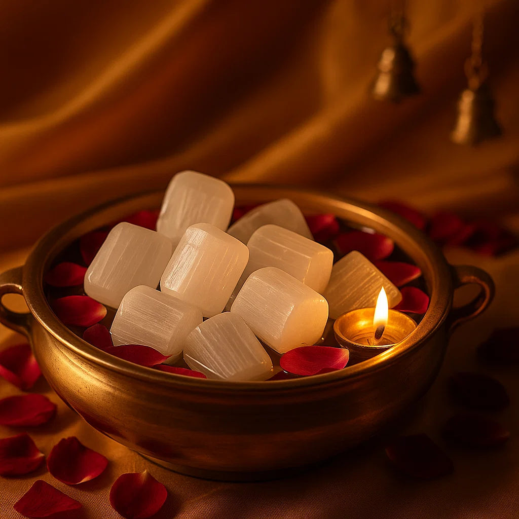 Shuddhi Selenite Healing Stones