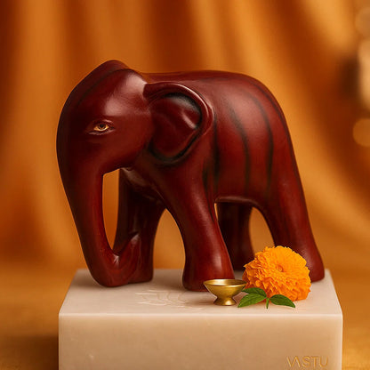 Vastu elephant on a white marble platform