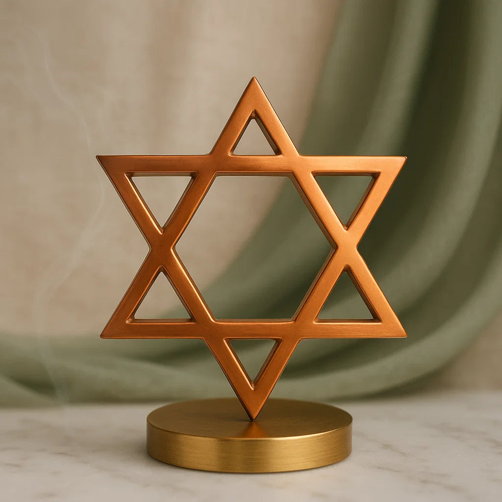 Premium 100% Pure Copper Metal Spiritual Star Shaped Helix for North-East Direction of Main Door Entrance, Kitchen, Bedroom, Office for Vastu Dosh by Vastu Mandir