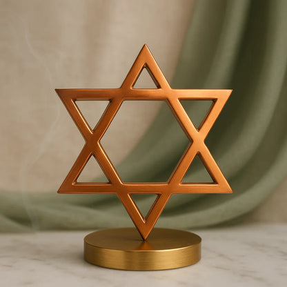 Premium 100% Pure Copper Metal Spiritual Star Shaped Helix for North-East Direction of Main Door Entrance, Kitchen, Bedroom, Office for Vastu Dosh by Vastu Mandir