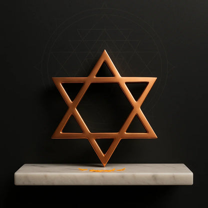 Premium 100% Pure Copper Metal Spiritual Star Shaped Helix for North-East Direction of Main Door Entrance, Kitchen, Bedroom, Office for Vastu Dosh by Vastu Mandir