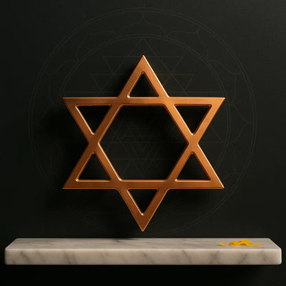 Premium 100% Pure Copper Metal Spiritual Star Shaped Helix for North-East Direction of Main Door Entrance, Kitchen, Bedroom, Office for Vastu Dosh by Vastu Mandir