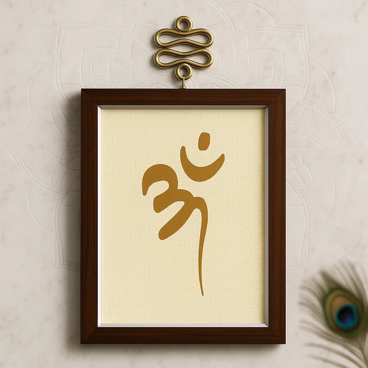 OM - Creates Flow Vastu Wall Art Decoration By Vastu Mandir For Home and Work Places