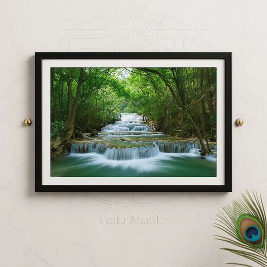 Waterfall Scene With/Without Frame