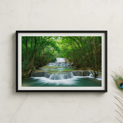 Waterfall Scene With/Without Frame