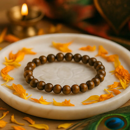 Premium Aura Quartz brown bracelet for aura protection