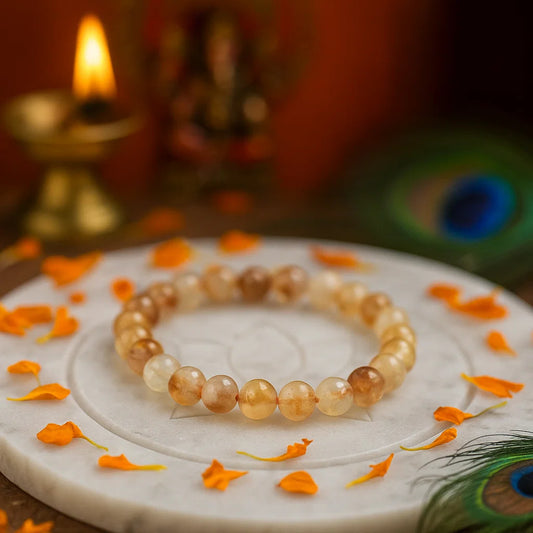 Citrine crystal bracelet for optimism, confidence and abundance