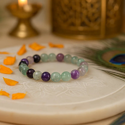 Premium Fluorite Crystal Bracelet (8mm) – Clear Mind, Balanced Aura