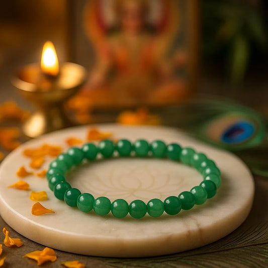 natural green aventurine 8mm crystal bead bracelet for luck and prosperity

