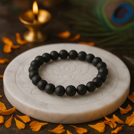 Premium Natural Sulemani Hakik 8mm Bracelet for Protection, Grounding & Negative Energy Shield