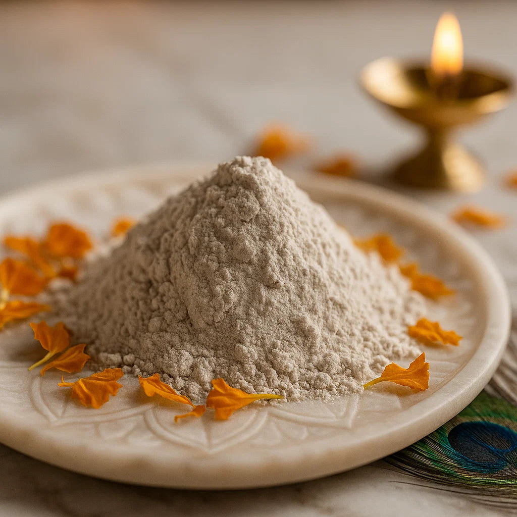 Premium Muscovite Mica Crystal Powder 500g — Brain Stimulator for Telepathy Development, Problem-Solving Enhancement & Academic Success in Student Spaces, Research Labs & Educational Grids by Vastu Mandir
