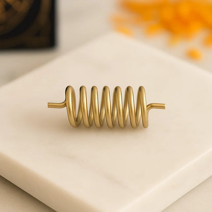 Premium Brass Vastu Spring Remedy Clockwise Anticlockwise for Earth Element Balancing, Polarity Change & SSW SW Zone Correction Vastu Remedies in Floor Embedding, Staircase Areas & Entrance Blocking by Vastu Mandir